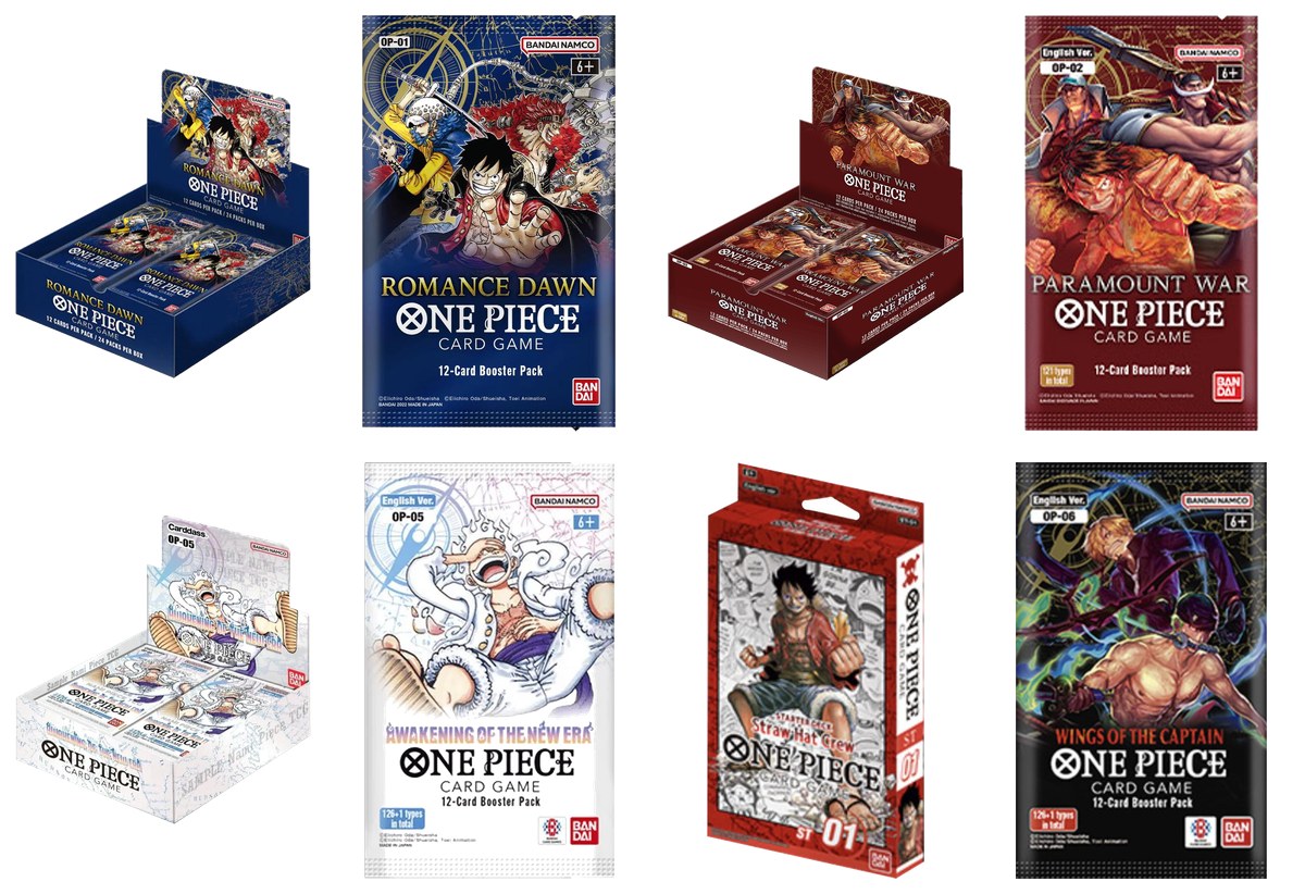 Displays y sobres de One Piece Card Game