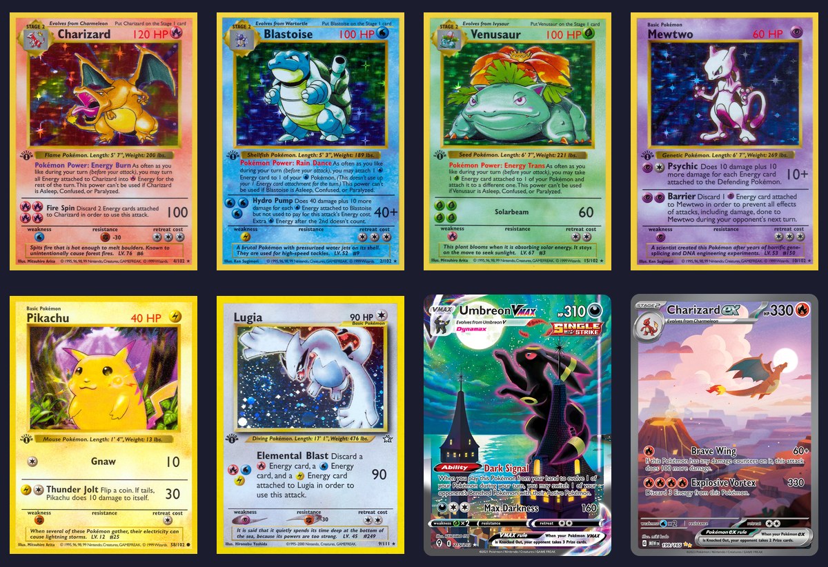 Colección de cartas de Pokémon TCG