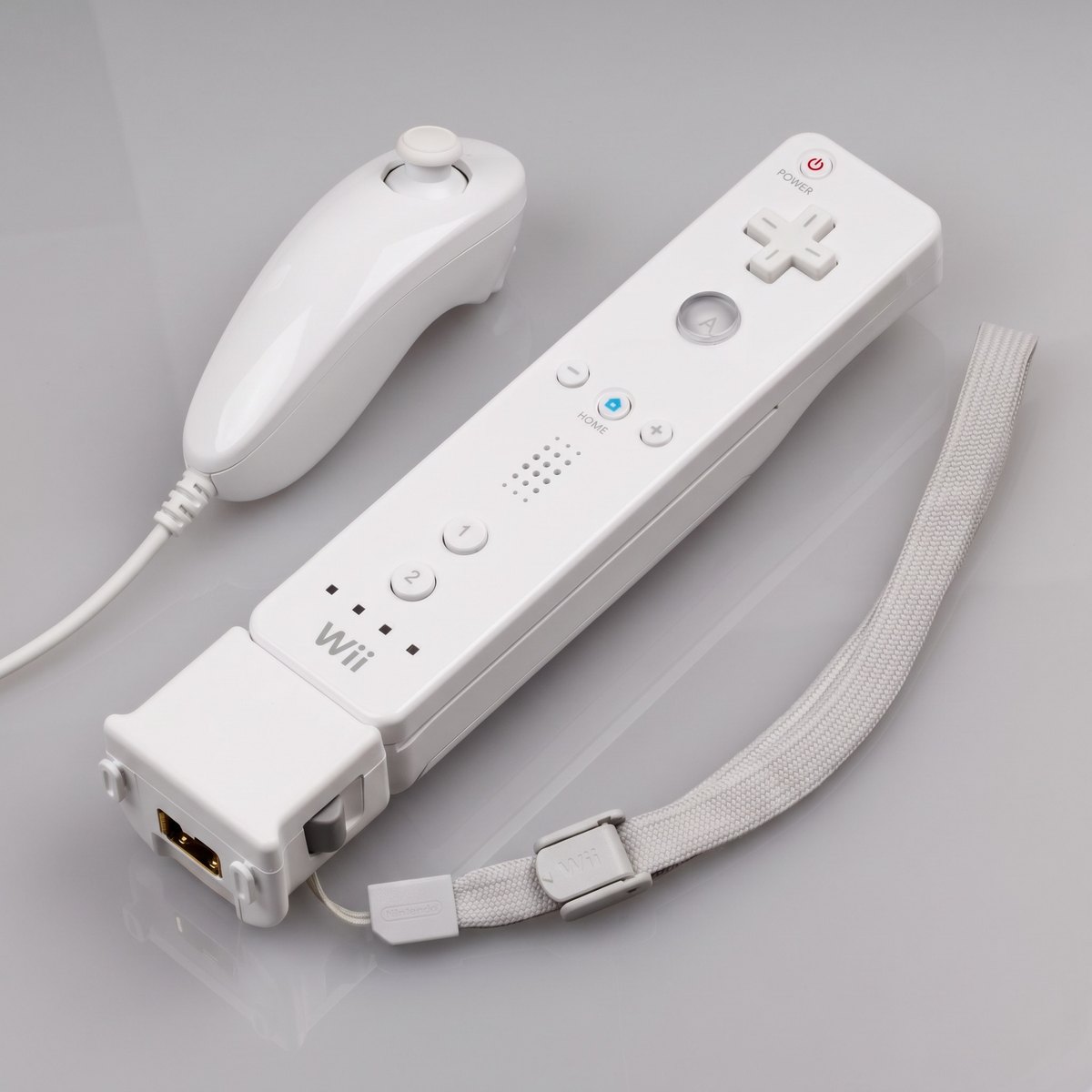 Wiimote con Wii MotionPlus y Nunchuk originales