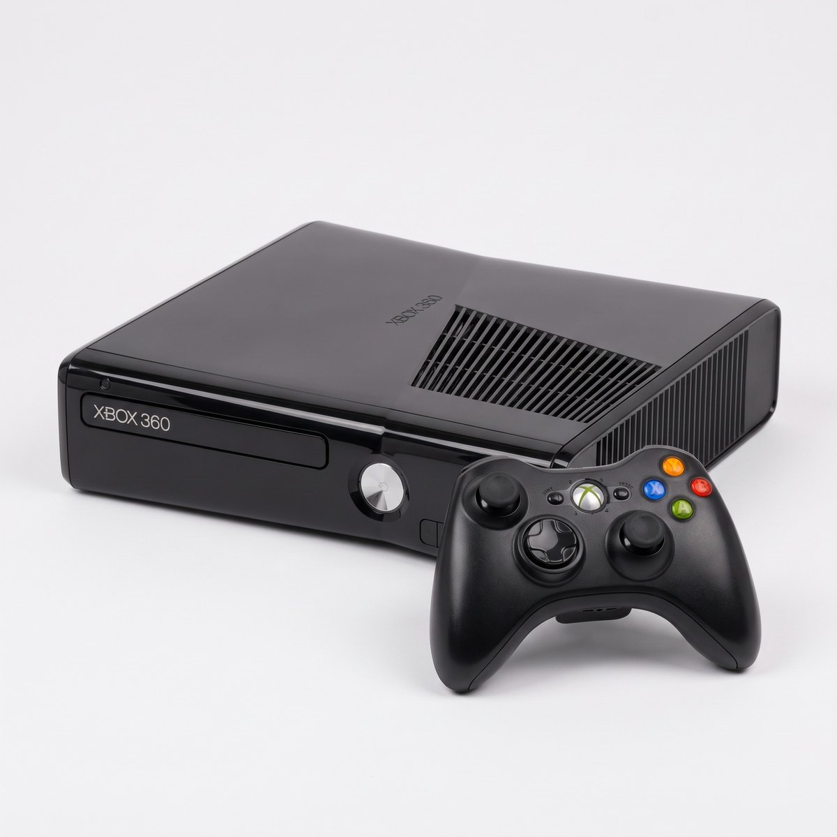 Xbox 360 Slim con mando inalámbrico