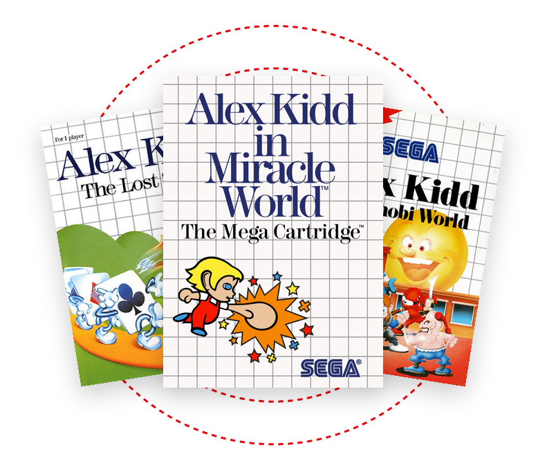 Carátulas de juegos de Alex Kidd