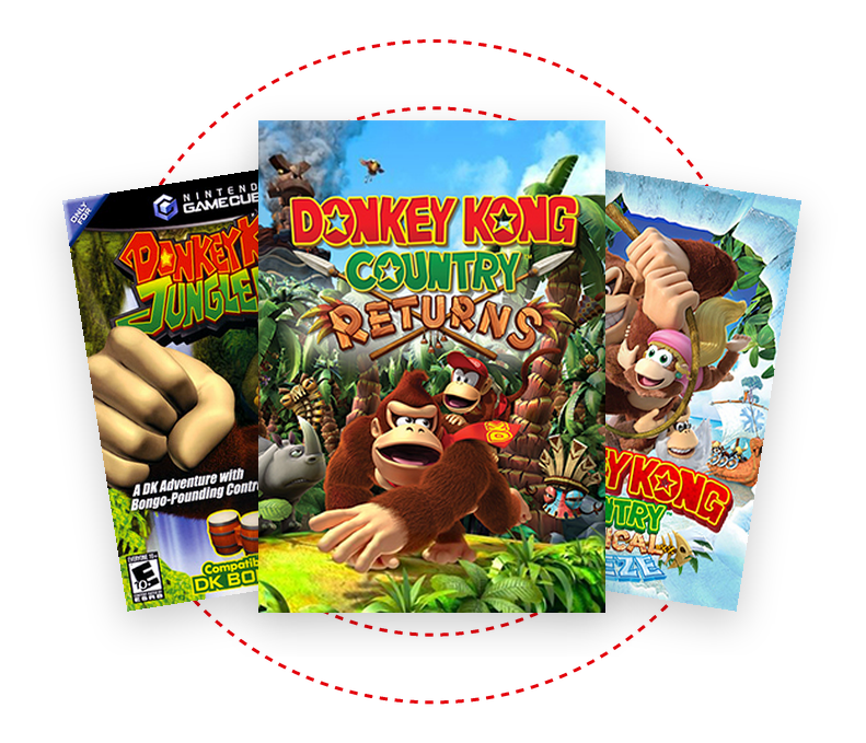 Carátulas de juegos de Donkey Kong