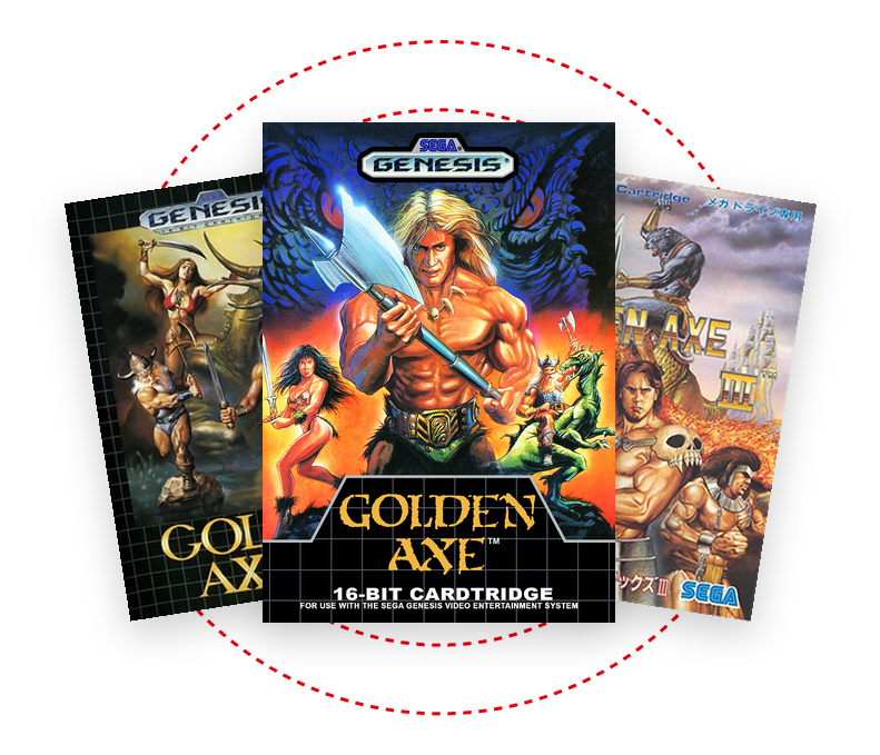 Carátulas de juegos de Golden Axe