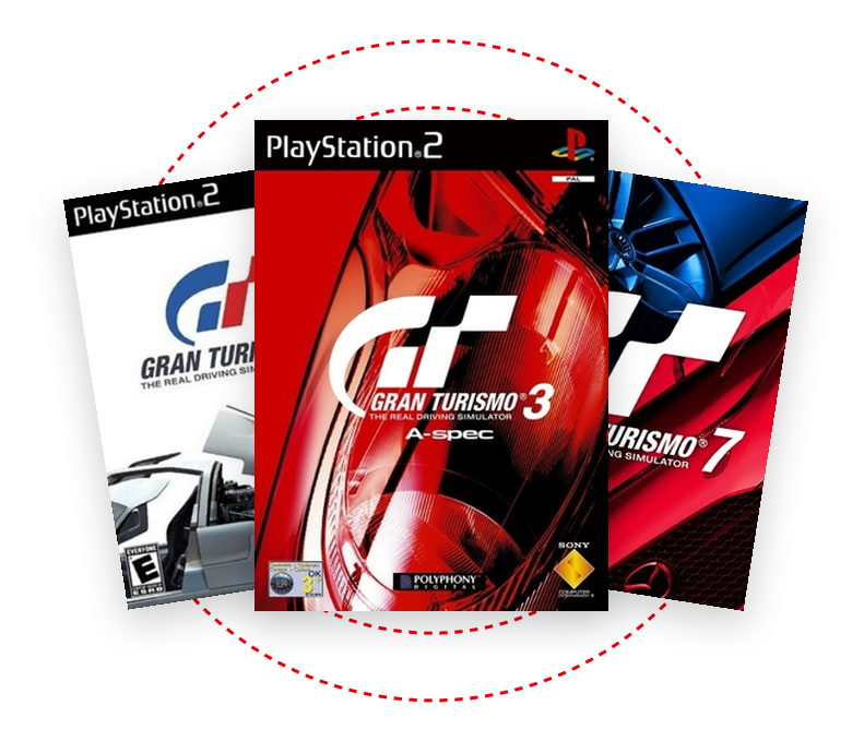 Carátulas de juegos de Gran Turismo