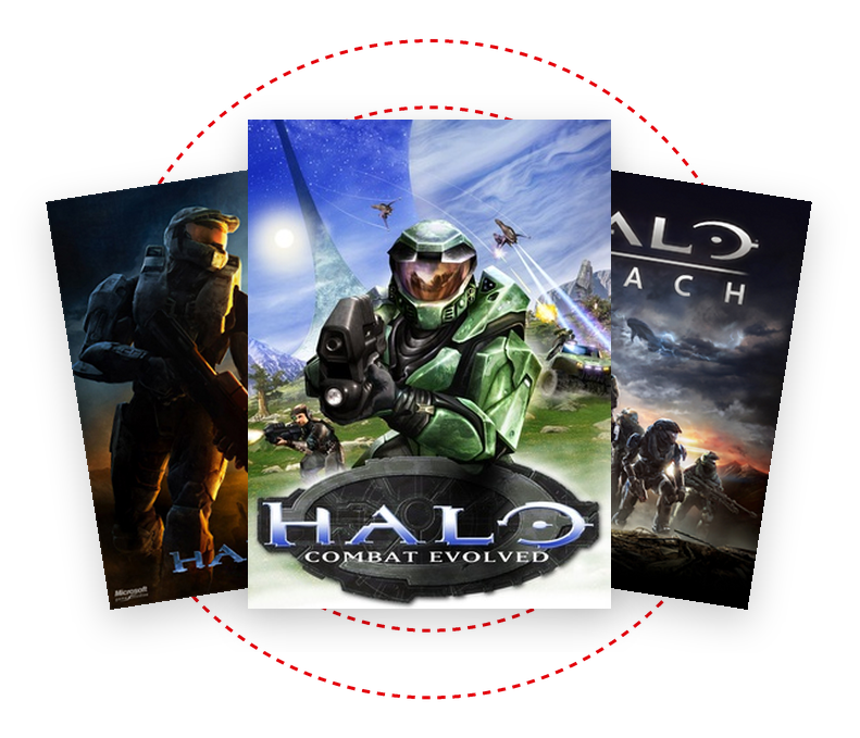 Carátulas de juegos de Halo