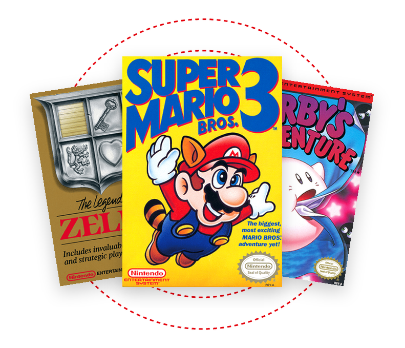 Carátulas de juegos de Nintendo