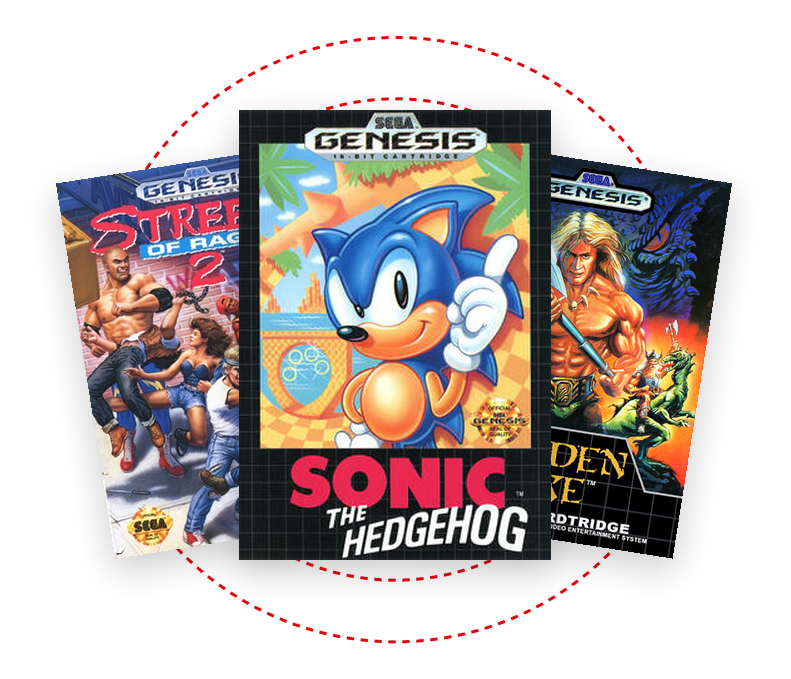 Carátulas de juegos de SEGA