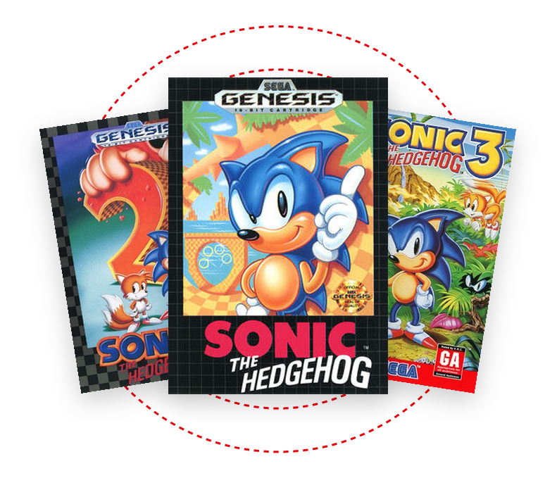 Carátulas de juegos de Sonic