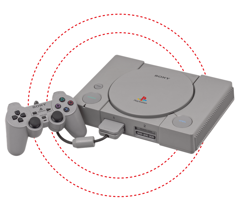 Consola PlayStation 1 con mando