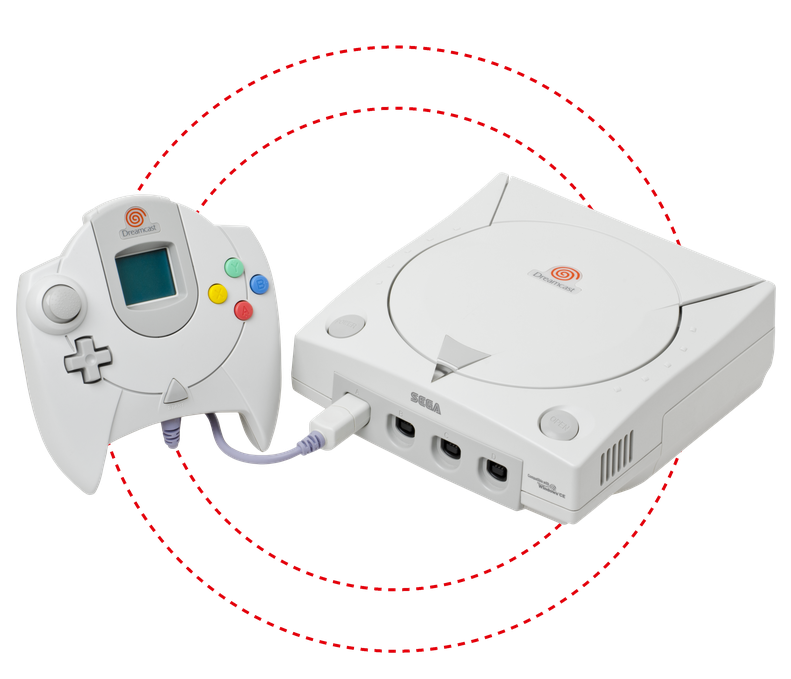 Consola SEGA Dreamcast con mando