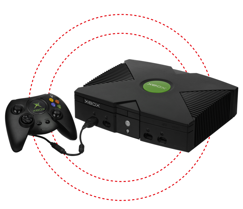 Consola Xbox Clásica con mando Duke