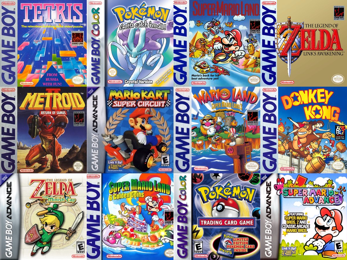 Cajas de videojuegos de Game Boy, Game Boy Color y Game Boy Advance