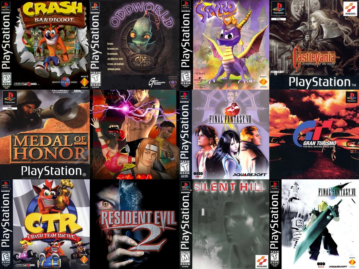 Carátulas de videojuegos de PlayStation 1
