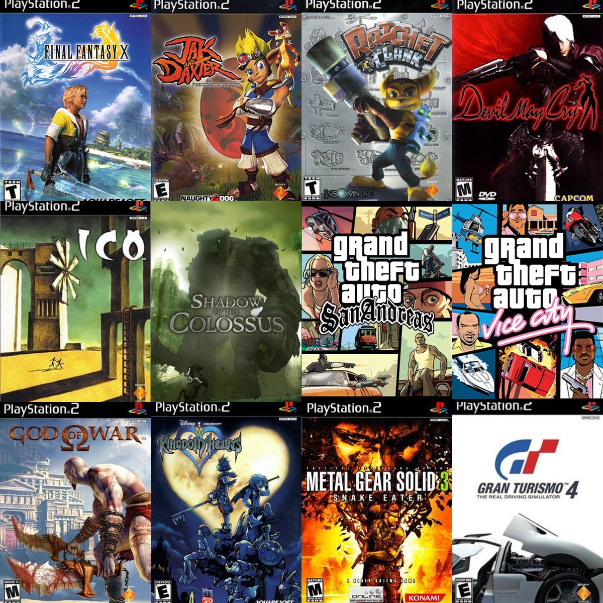 Carátulas de videojuegos de PlayStation 2