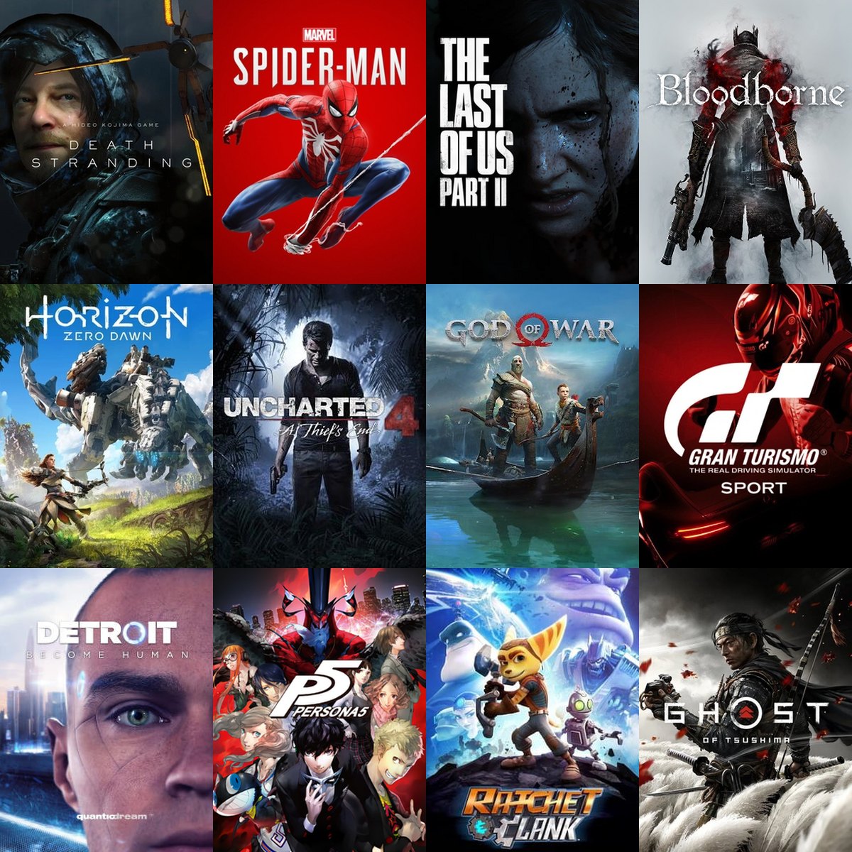Carátulas de videojuegos de PlayStation 4