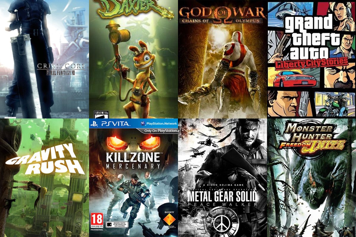 Carátulas de videojuegos de PSP y PS Vita