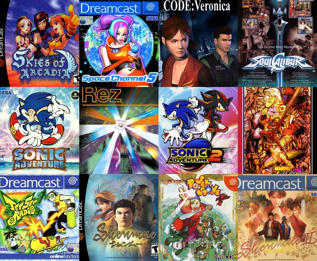 Carátulas de videojuegos de SEGA Dreamcast